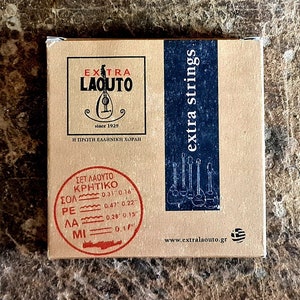 Cretan Laouto Set of Strings | Cretan Laouto Strings Extra Laouto Silver Set 0,17