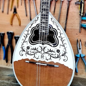Professional 8 String Bouzouki | Handmade Traditional Greek Eight (8) String Bouzouki Premium Quality