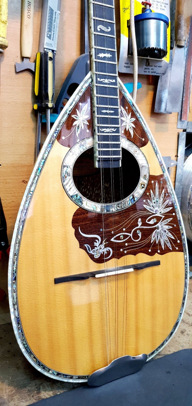 Custom Bouzouki Handmade Professional 6 String Greek Etsy