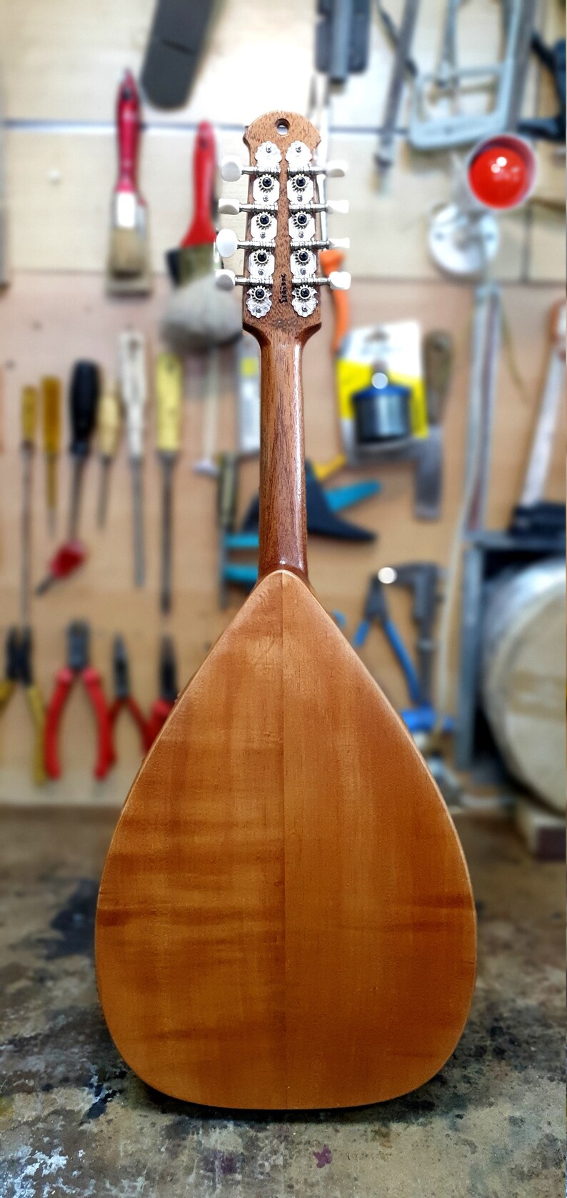 Custom Mandolin Handmade Professional Greek Cretan Flat Back Etsy