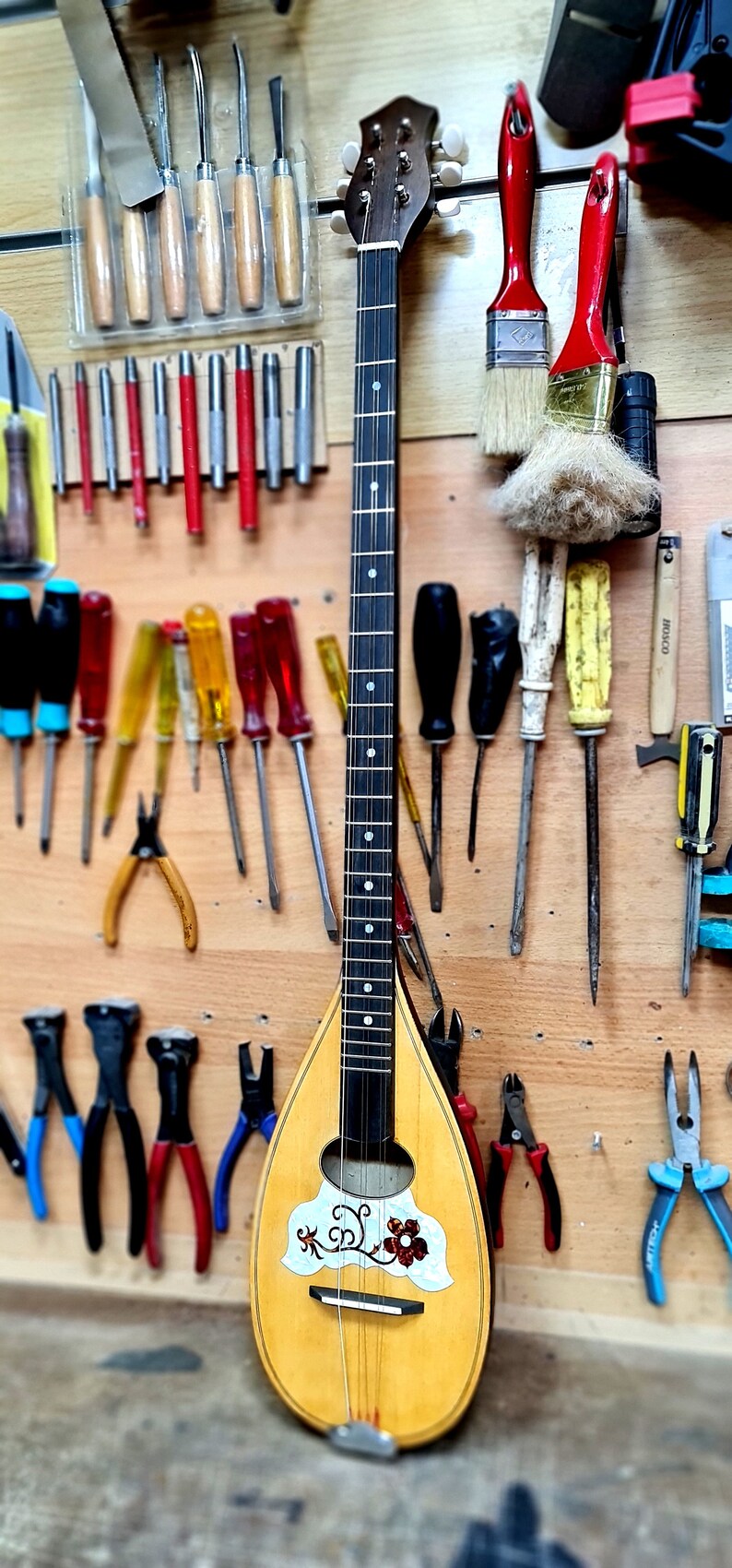 Custom Tzouras Handmade Professional 6 String Solid Body Etsy