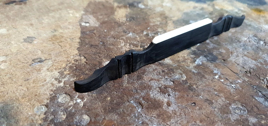 Bouzouki Bridge Ebony Handmade 8 Stringed Bouzouki Bridge Made From