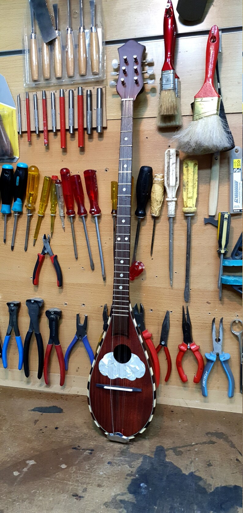 Original Tzouras Handmade Traditional 6 String Greek Solid Etsy