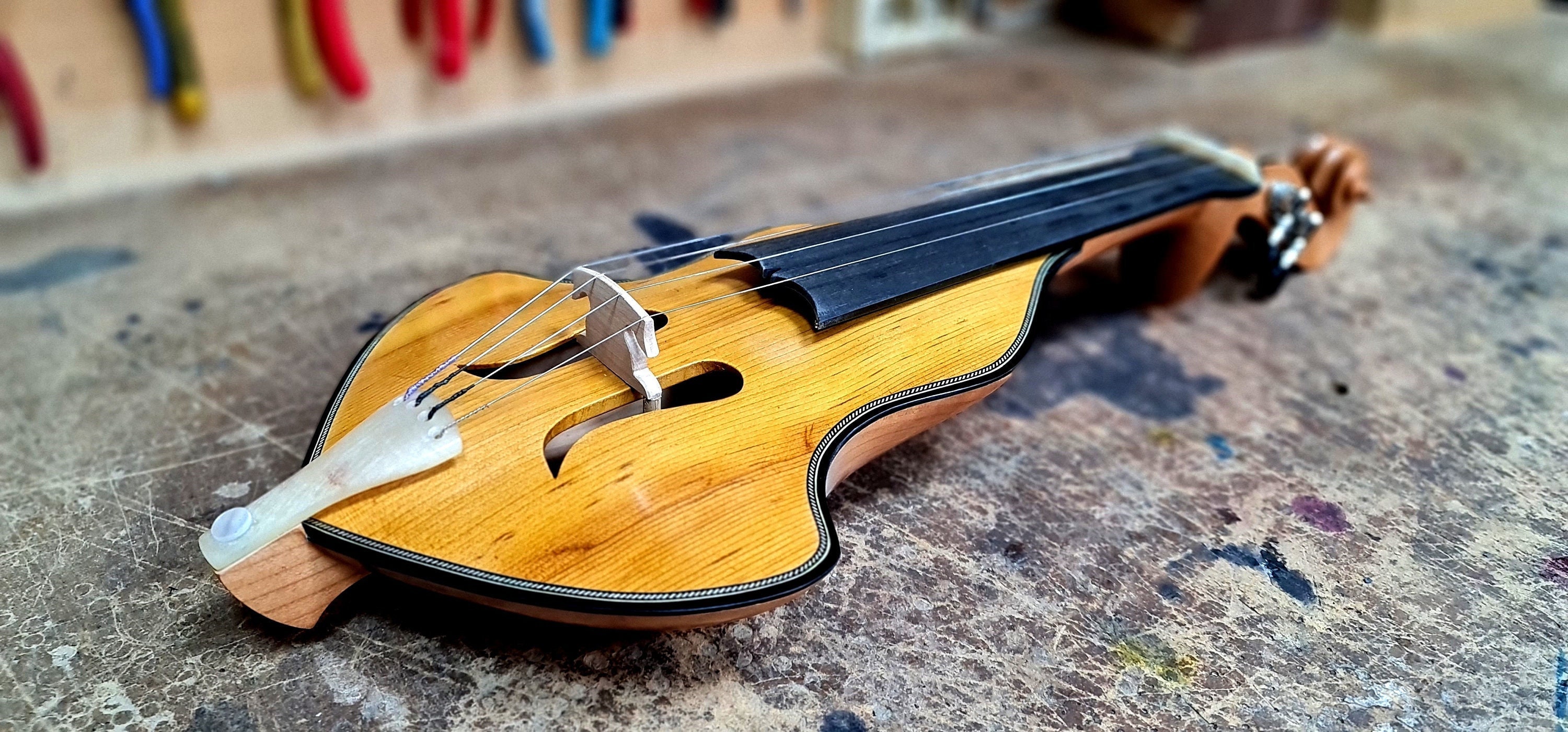 Custom Cretan Viololyra Handmade Professional Violin-lyra photo