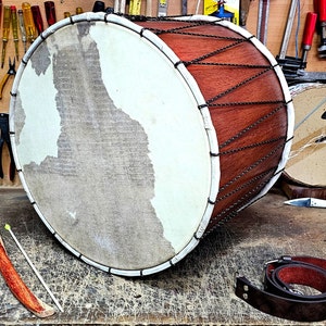 Professional Davul Drum 20&quot; | Handmade Professional Greek Daouli 20 inches wide