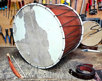 Professional Davul Drum 20" | Handmade Professional Greek Daouli 20 inches wide