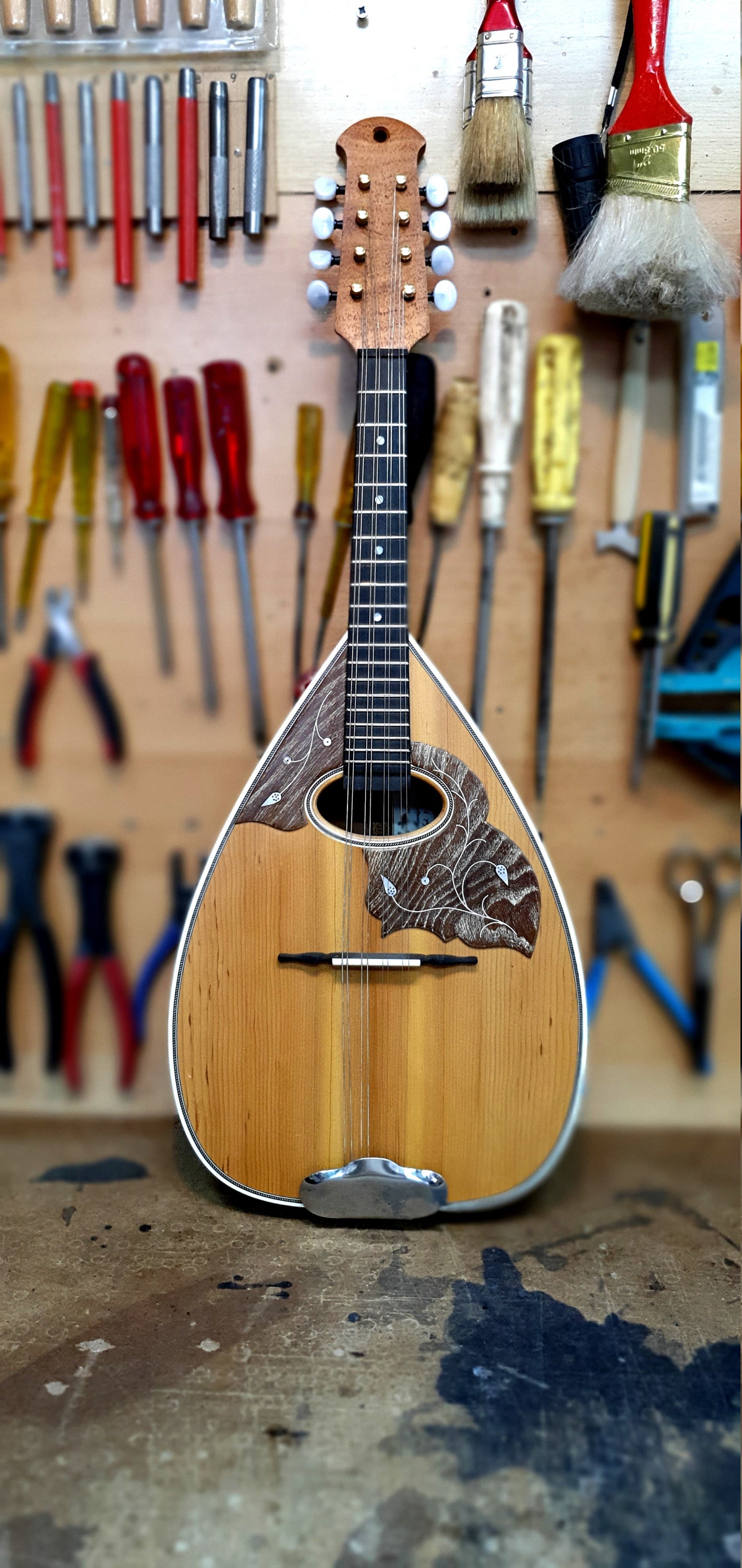 Custom Mandolin Handmade Professional Cretan Greek Flat Back Etsy