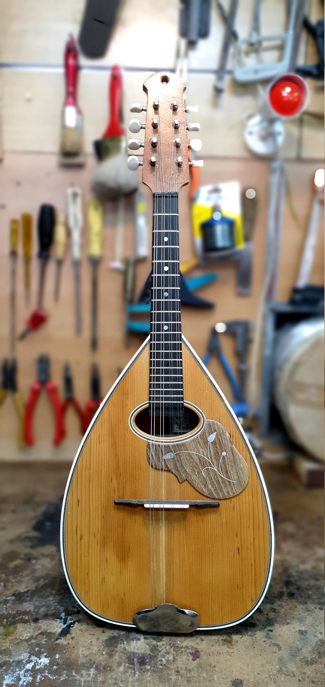 Custom Mandolin Handmade Professional Greek Cretan Flat Back Etsy