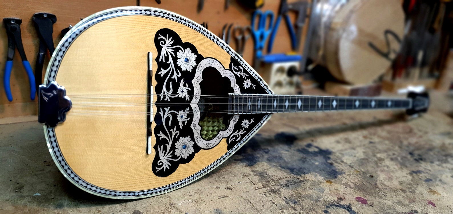 Original Bouzouki Handmade Professional 6 String Greek Etsy