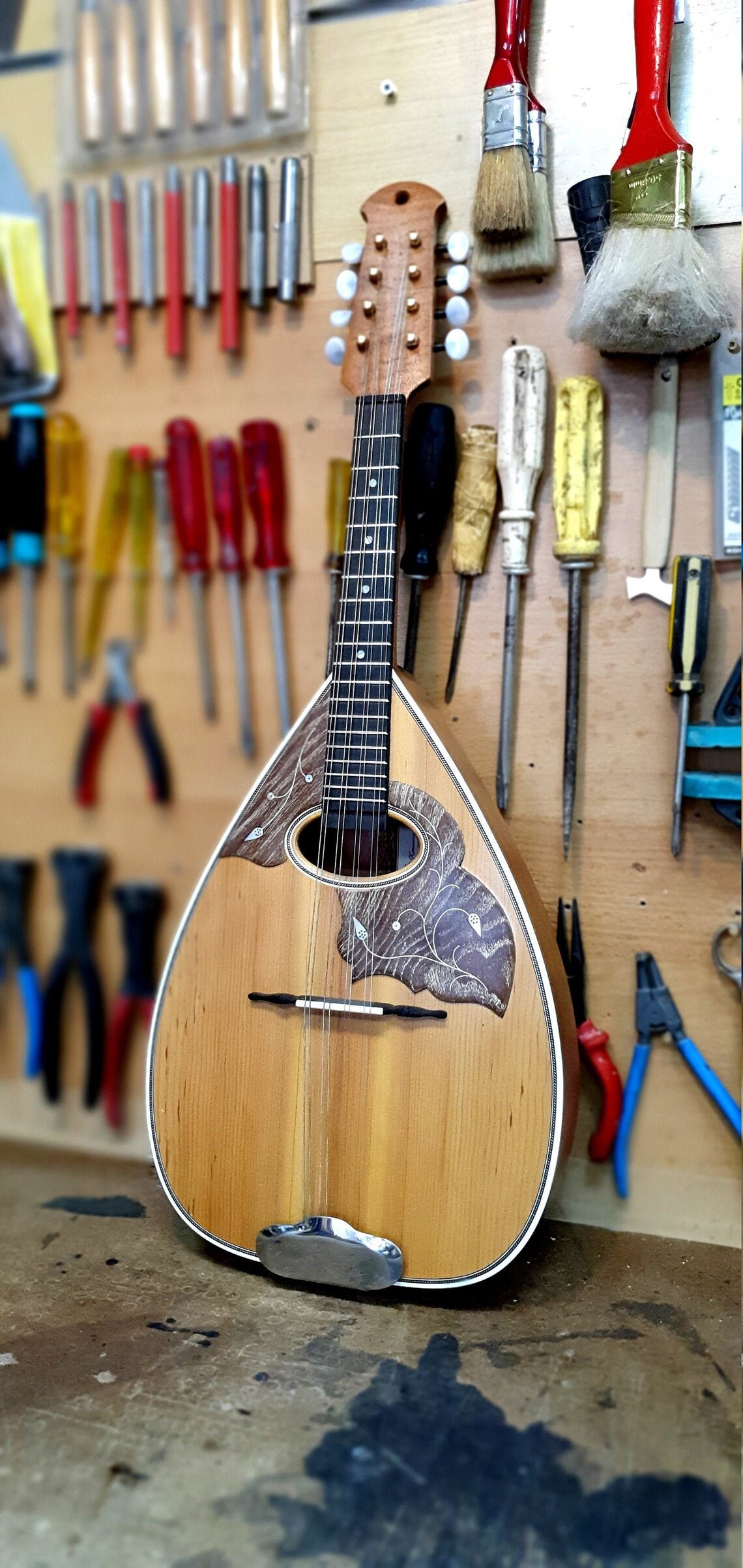 Custom Mandolin Handmade Professional Cretan Greek Flat Back Etsy