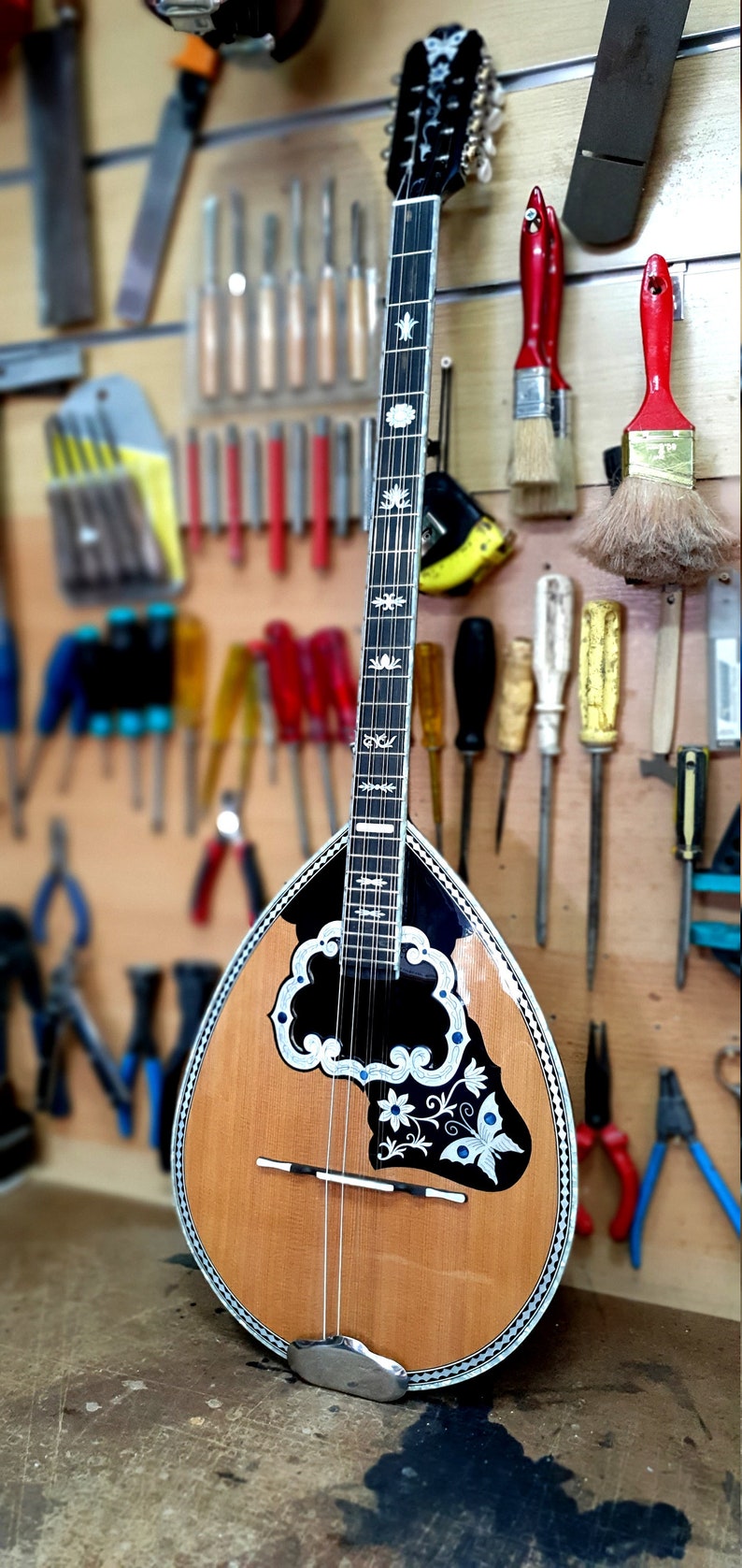 Professional Bouzouki Handmade Professional 8 String Greek Etsy
