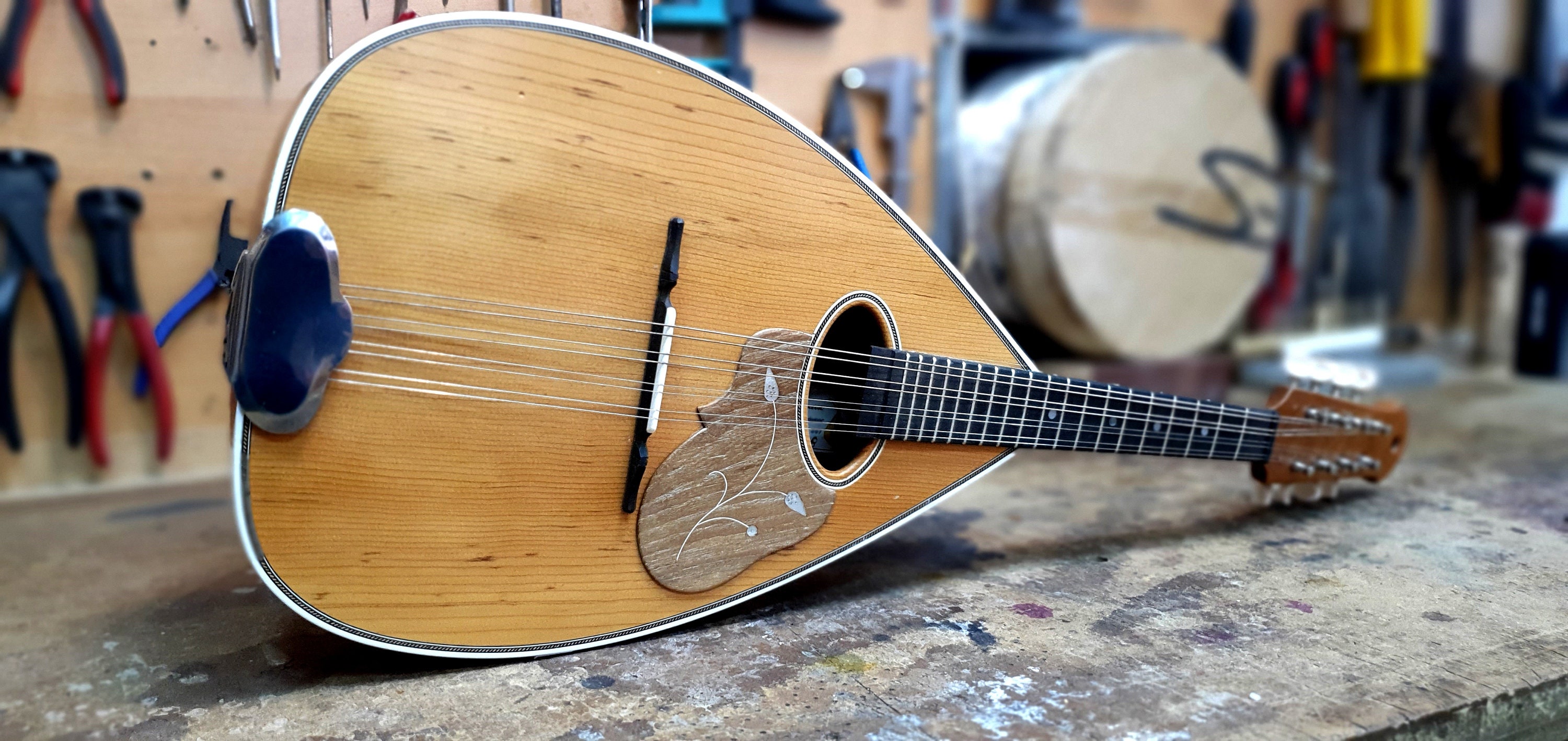 Custom Mandolin Handmade Professional Greek Cretan Flat Back Etsy