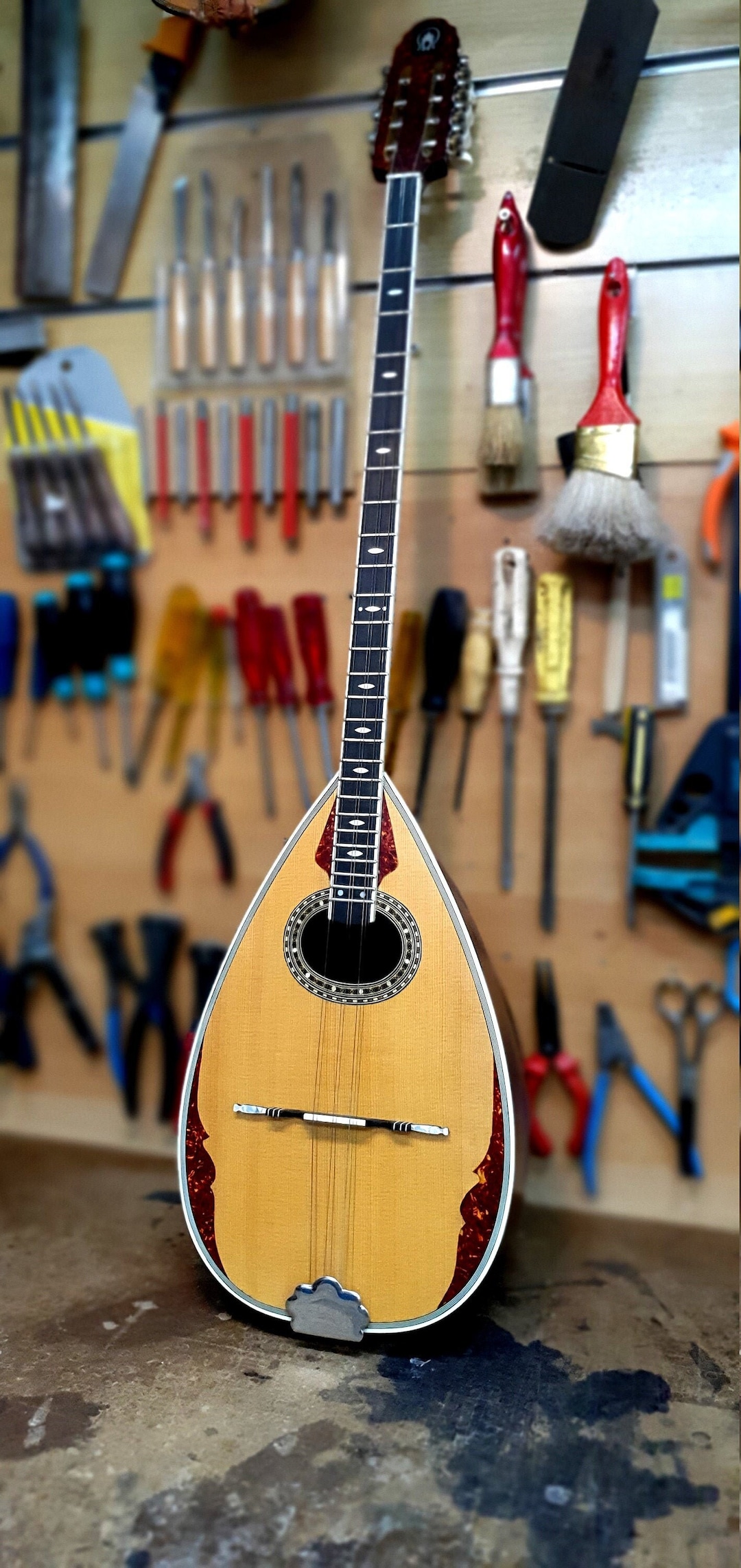 Custom 7 String Bouzouki Saz Handmade Custom Designed Professional 7