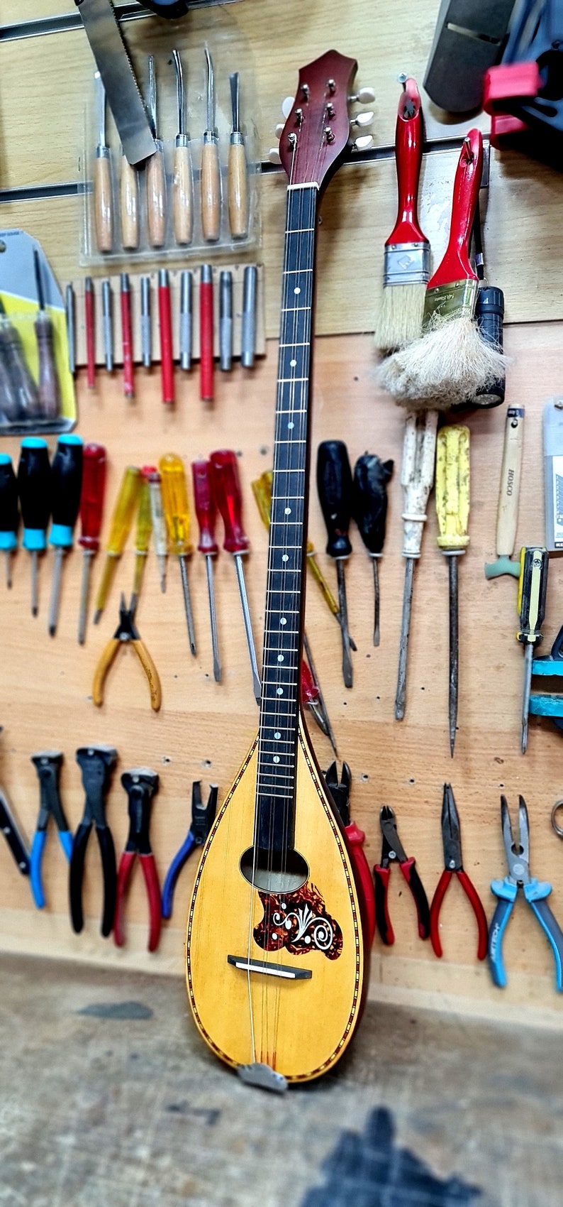 Custom Tzouras Handmade Professional 6 String Solid Body Etsy