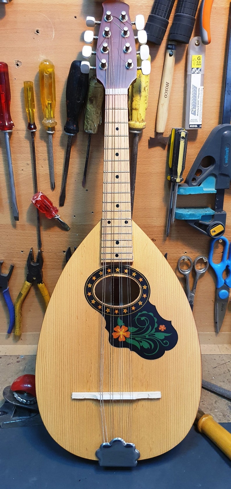 Original Mandolin Handmade Traditional Greek Flat Back Etsy