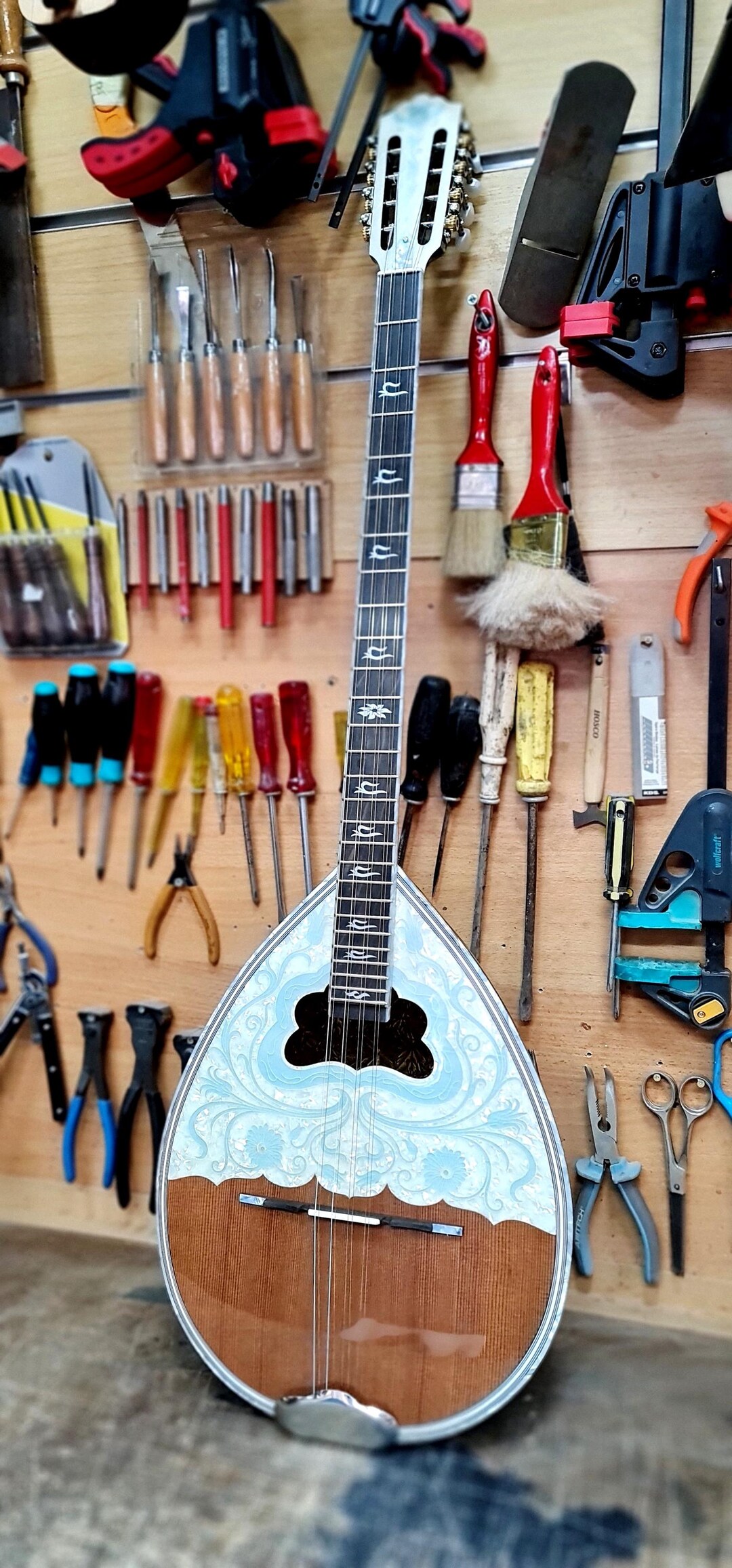 Professional 8 String Bouzouki | Handmade Traditional Greek Eight (8 ...