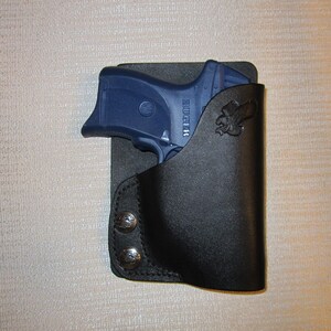 Braids Holsters, Ruger lc9 with laser,kahr pm, cm, cw with laser wallet & pocket holster left hand