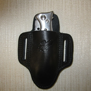 Knife Holster, Fits Folding Knifes, Owb Mini Pancake Slide Knife Holster