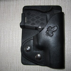 Funda de bolsillo o billetera para pistola Diamondback DB-380, DB-9 y Sig-238 para mano izquierda