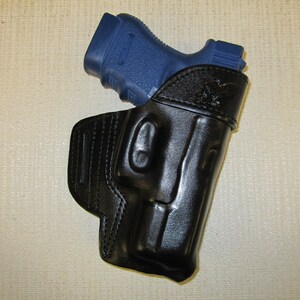 FITS GLOCK 30,30s,29,29s formed leather,owb belt holster
