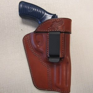 Ruger Sp 101 357 magnum with 3&quot; barrel, formed Brown leather IWB RIGHT HAND  holster