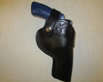 RUGER SP101 357 mag,S&W J FRAME, with 3" barrels, owb belt holster with strap