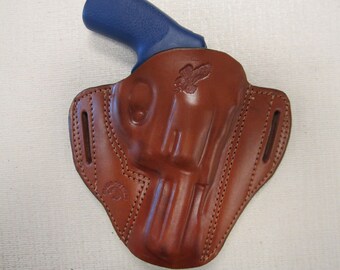 Ruger LCRX 3" Brown Owb 2 slot pancake holster right hand