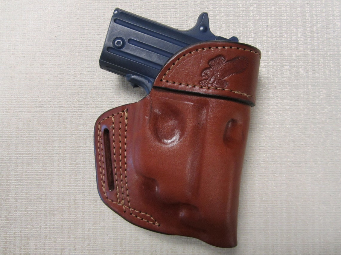 SIG P238 With Crimson Trace Holster Formed BROWN Leather OWB Etsy