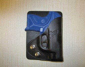 Braids Holsters, Ruger lcp 2 formed leather leftt hand wallet and pocket holster