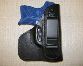 Ruger lcp 2, IWB & POCKET, formed leather holster, right hand