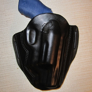 FITS Taurus 4510 POLY public defender, formed leather,owb, Pancake belt holster