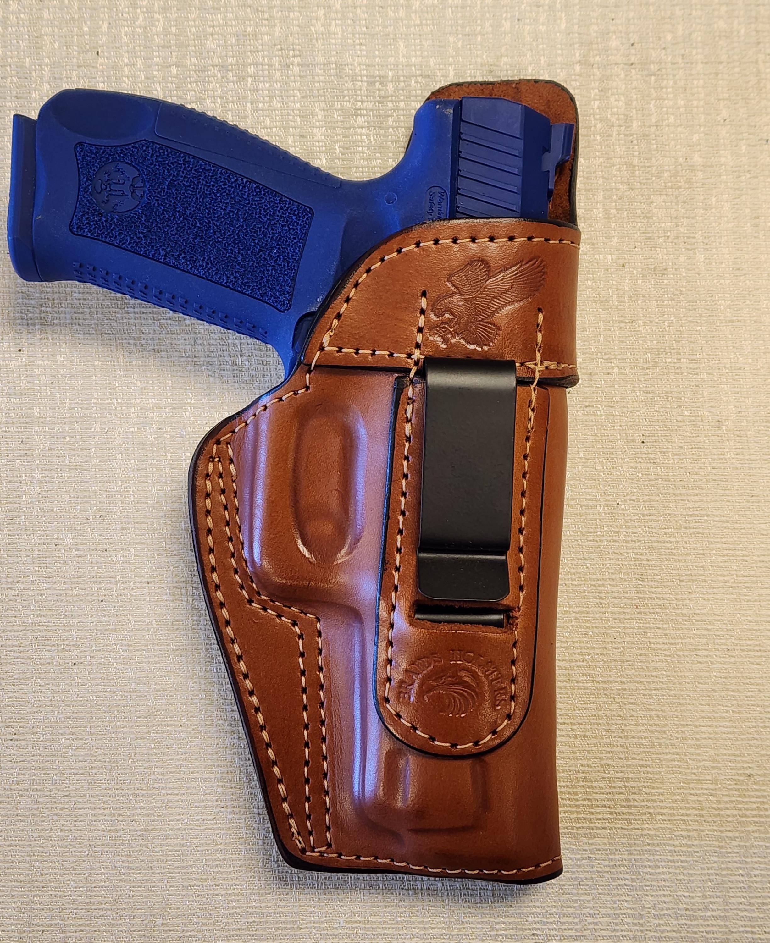 MyHolster Leather OWB Belt Holster For Canik TP9DA – Thumb Break – Right/Left Hand