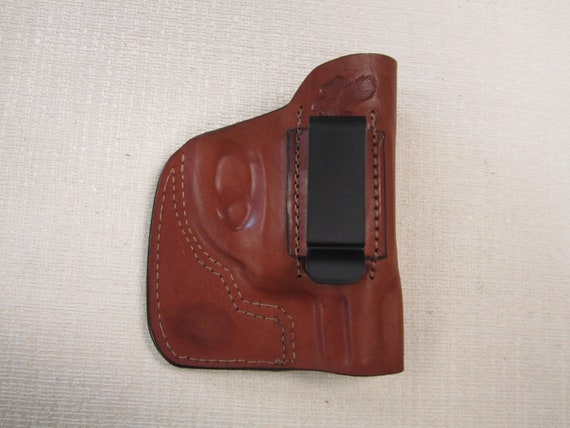 IWB & POCKET BROWN Leather Holster,choose Revolver and Right or