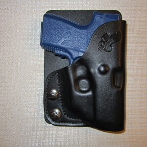 Kahr Pm9,Cm9 With Crimson Trace Laser, Formed Left Hand, Wallet & Pocket Holster
