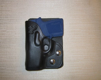 Braids Holsters, SIG SAUER P290 9mm, leather-right hand wallet and pocket-holster