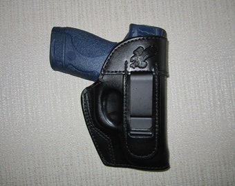 Escudo S y W - M y P, calibre 9 mm y 40, funda moldeada IWB, mano derecha con protector de sudor