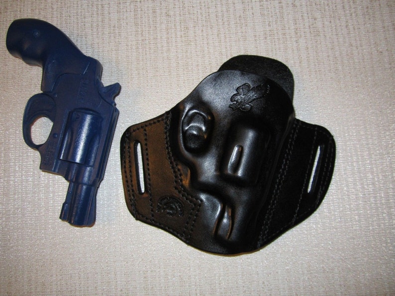 S&W J FRAME Formed Leather Pancake Revolver Holster Owb Belt Etsy