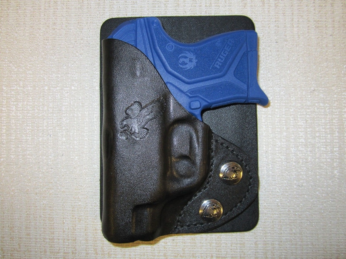 Braids Holsters RUGER LCP 2 Leather Wallet &amp; Pocket Holster - Etsy
