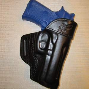 BERETTA 92 compact with rail formed leather,owb belt holster