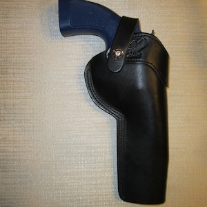 Ruger Gp 100 And S And W 686 And 586 357 Magnum With 6&quot; Barrel, Right Hand Belt Holster