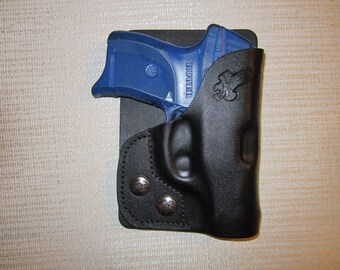 Ruger lc9 formed leather LEFT HAND, wallet & pocket holster