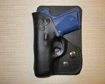 Braids Holsters, KIMBER SOLO CARRY, 9mm leather right hand, wallet and pocket holster