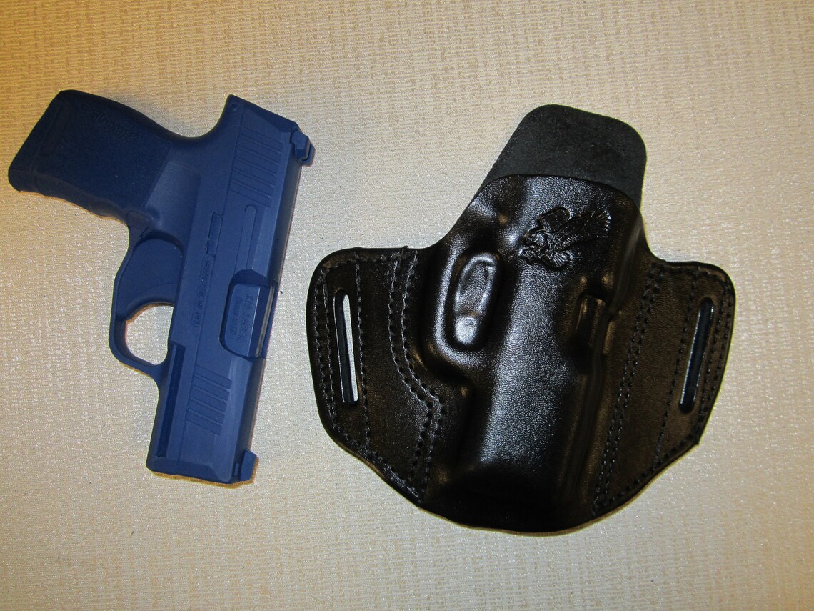 SIG SAUER P365 Formed Leather Pancake Holster OWB Belt Etsy