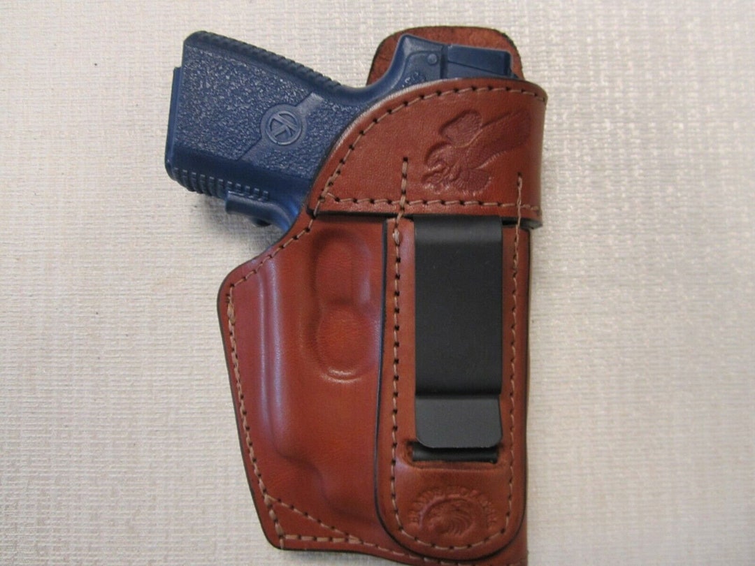 Braids Holsters Ambidextrous Leather Gun Holster For KAHR PM9 & CM9 With Laser - IWB, OWB, SOB