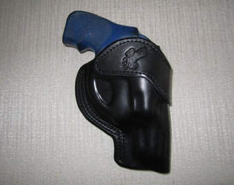 Ruger lcr 38 cal. formed OWB leather belt holster