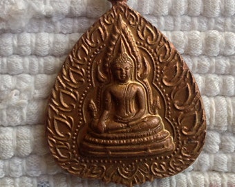 Copper Buddha Pendant from Thailand