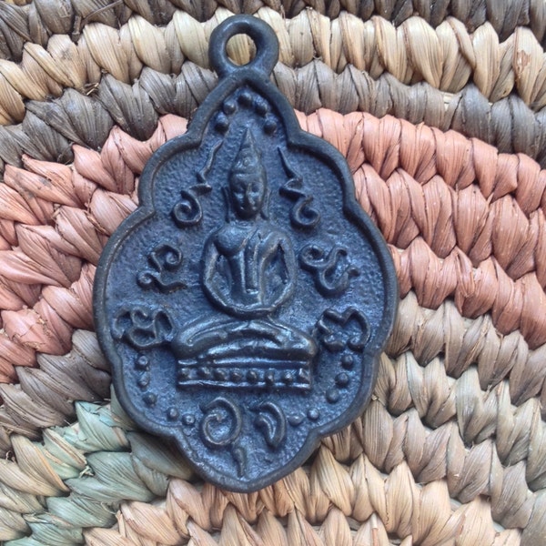 Bronze Buddha Pendant from Thailand - 35 mm - 1 3/8 Inches