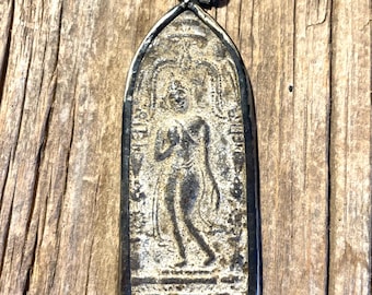 Walking Leela Buddha Pendant from Thailand - 2 1/4 Inches - 58mm