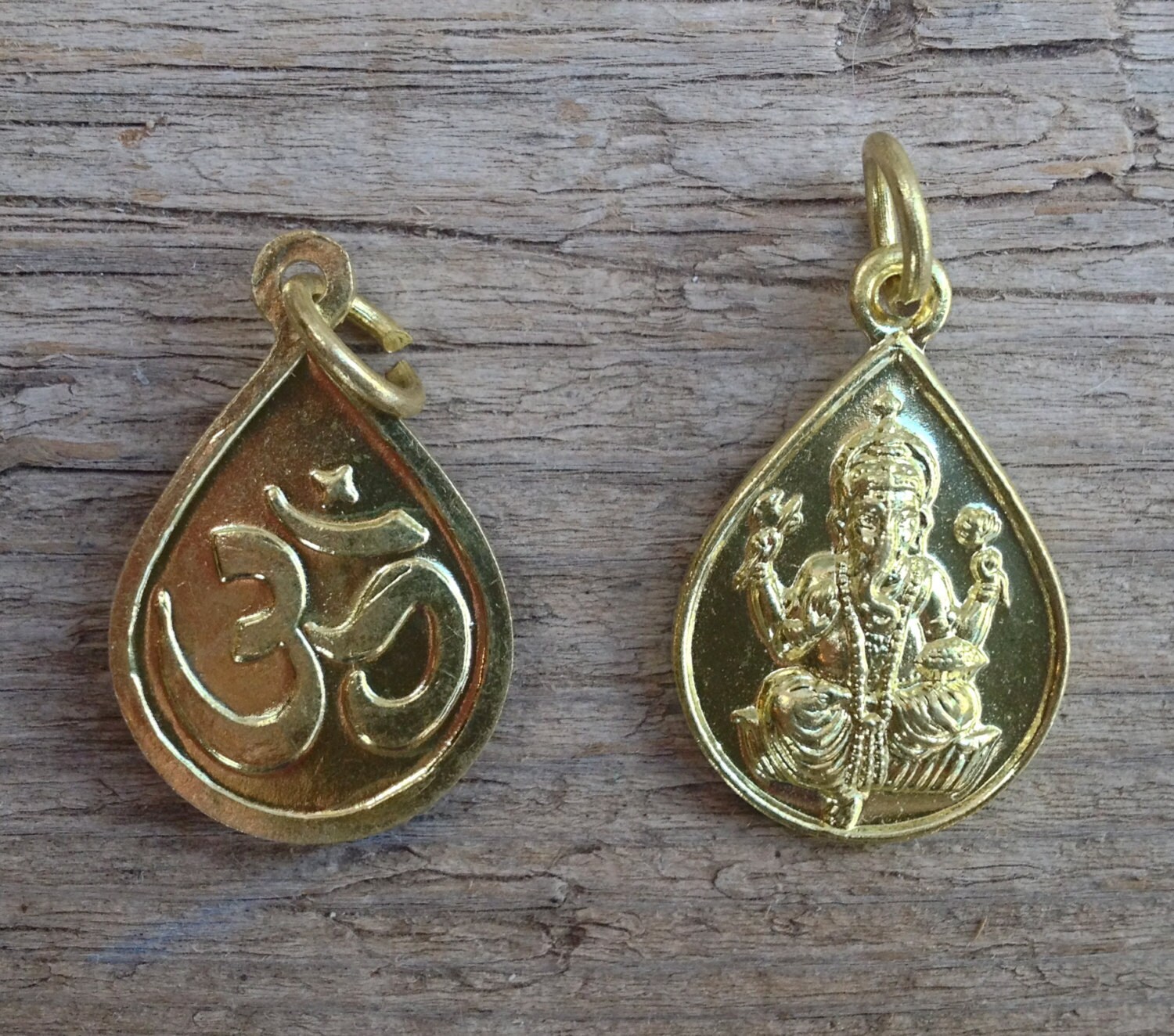 Om ganesh pendant gold Clearance