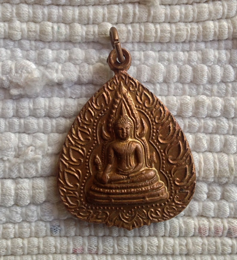 Copper Buddha Pendant from Thailand Copper Buddha Pendant from Thailand